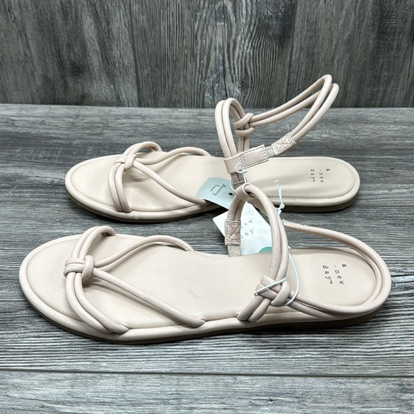 Women's Lara Ankle Strap Sandals - A New Day Off White - Picture 8 of 10